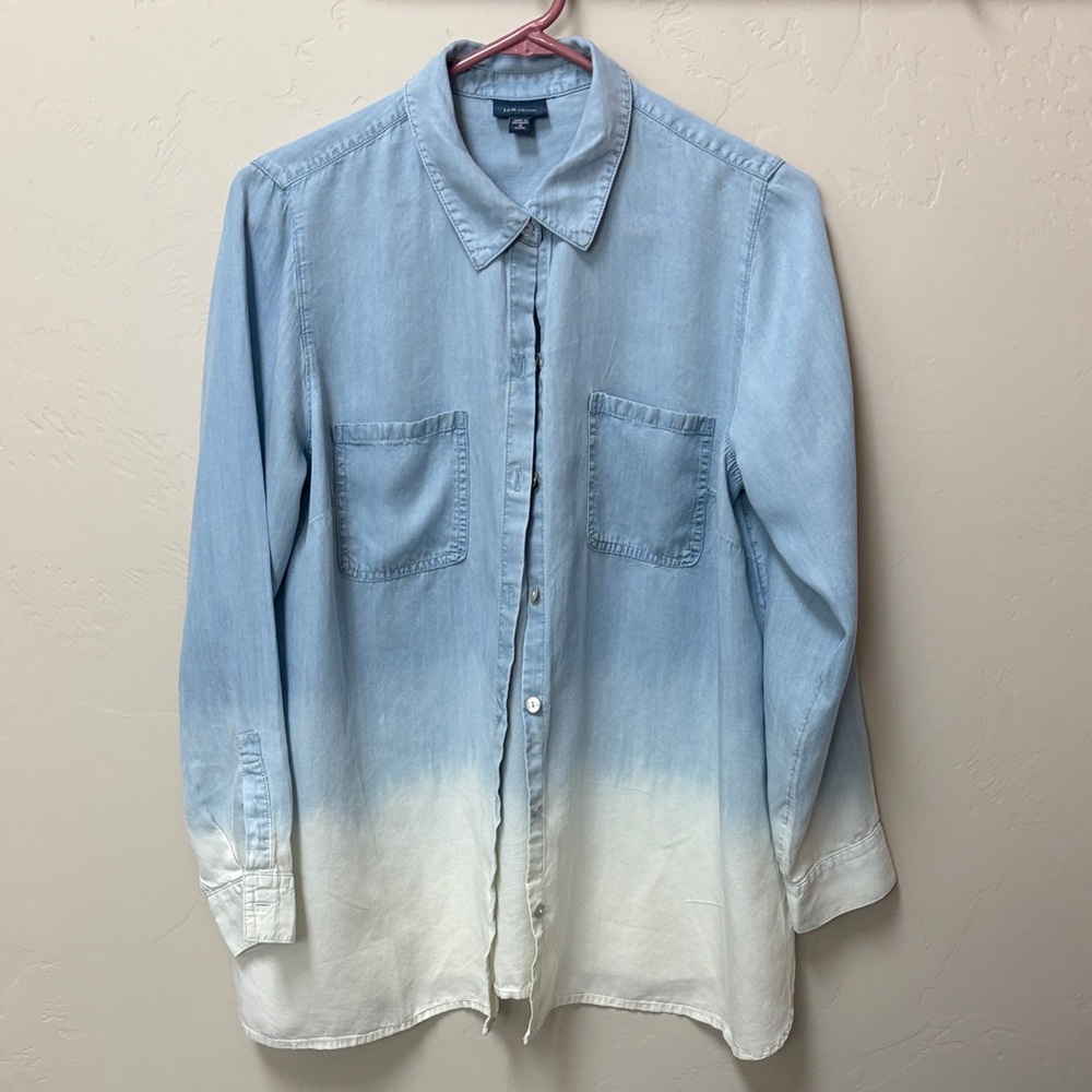 J Jill denim ombré top